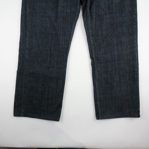 Levis Mens 559 Straight Leg Jeans Dark Wash Denim High Rise Cotton Size 42x34 - Picture 3 of 12